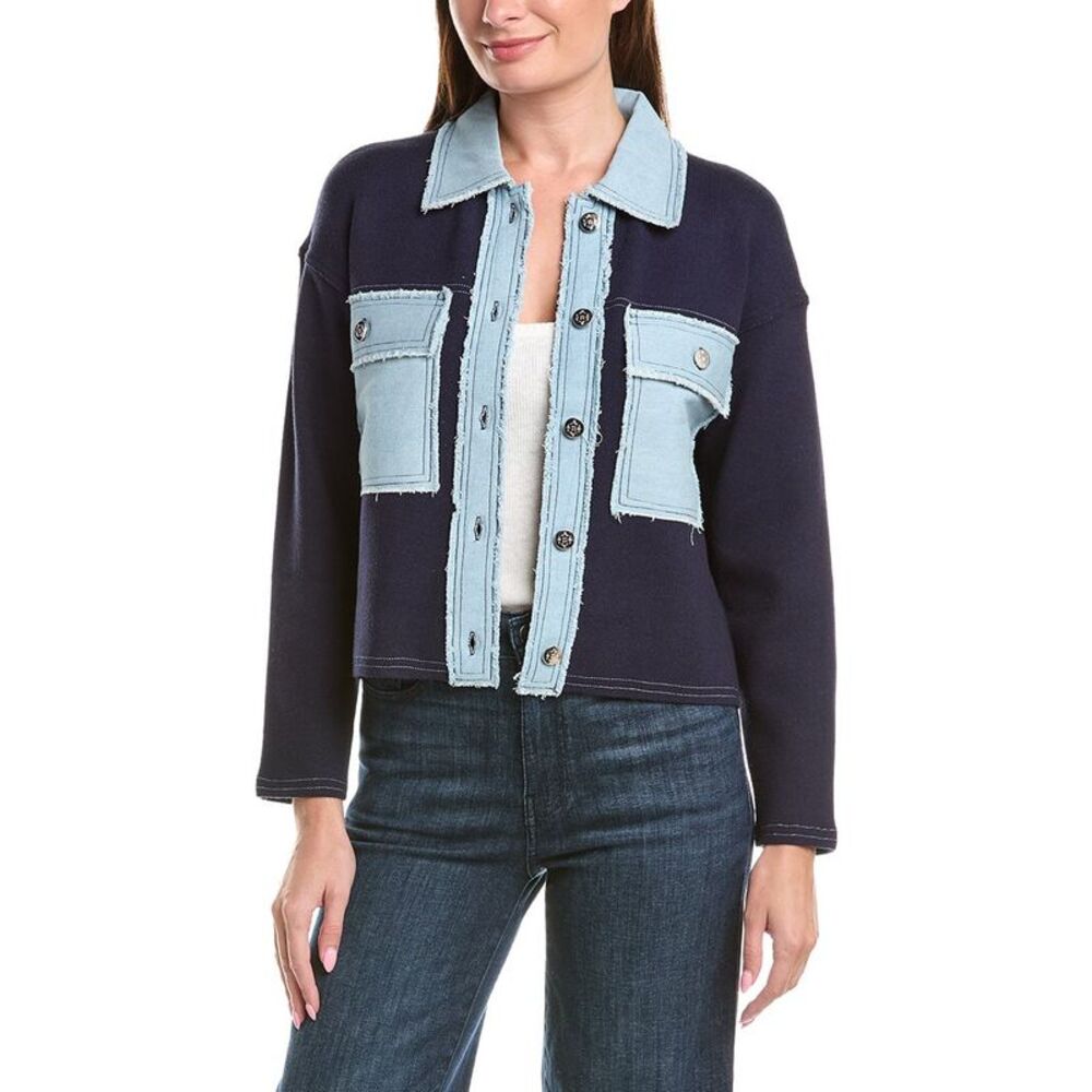 Nanette Nanette Lepore Womens  Cardigan, Blue
